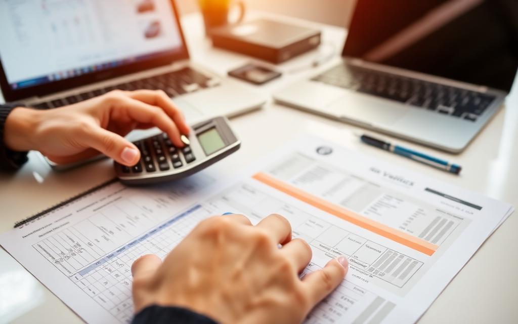 Berekening van een autoprijs op kantoor